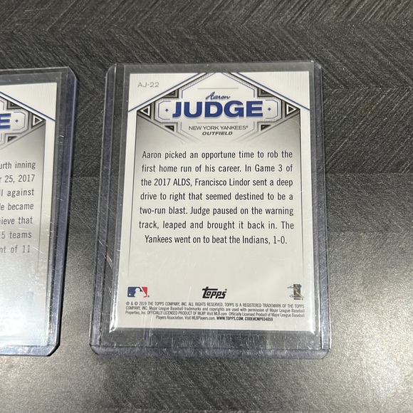 Aaron Judge - (3) Card Lot- NY Yankees - HR Record - Picture 7 of 8